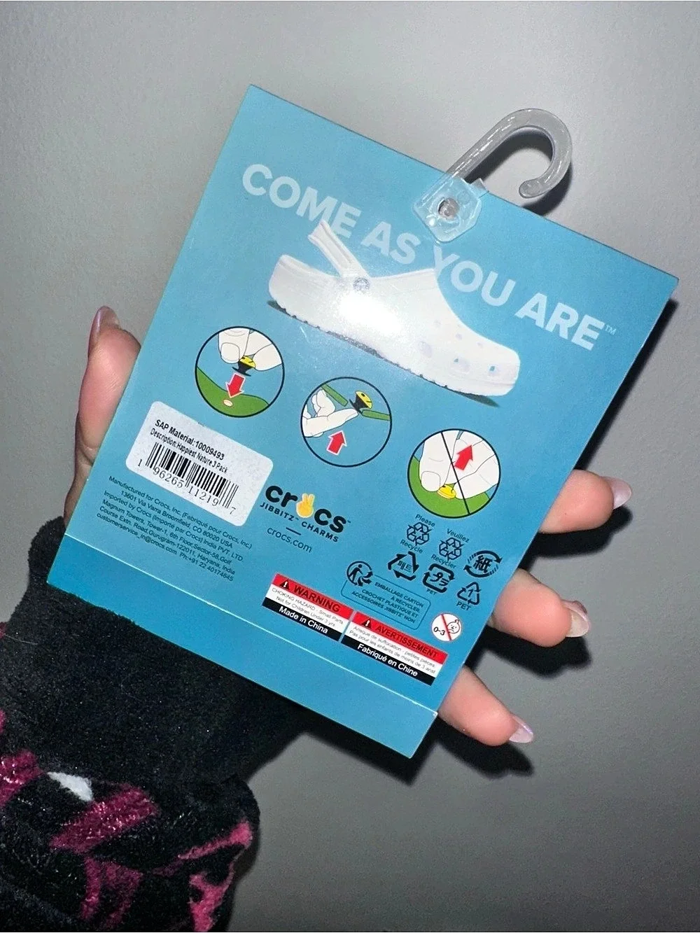 Crocs Jibbitz Shoe Charms Set White & Green NWT